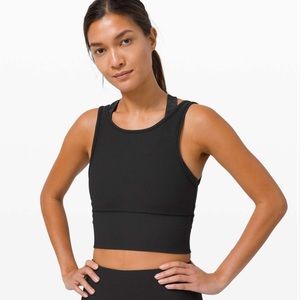 NWOT!! Lululemon Power Pivot tank - black - size 8 **NEVER WORN**